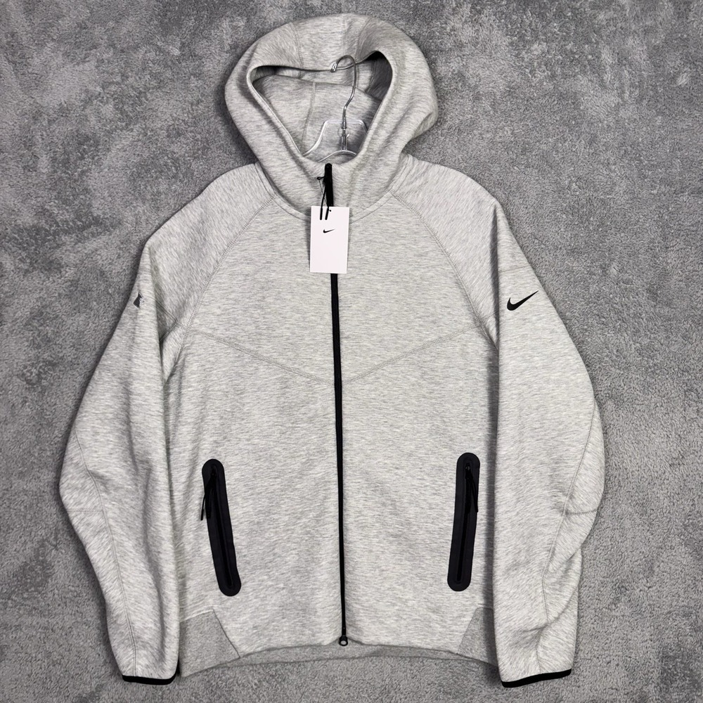 Nike Tech Fleece Hoodie Mens L Sportswear Full Zip Jacket Sweatshirt FQ4762
